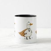 Superhero Duck in Kostüm Tasse (Zentrum)