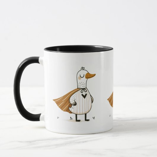 Superhero Duck in Kostüm Tasse (Links)