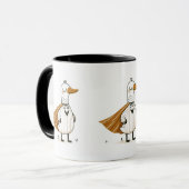 Superhero Duck in Kostüm Tasse (Vorderseite Links)