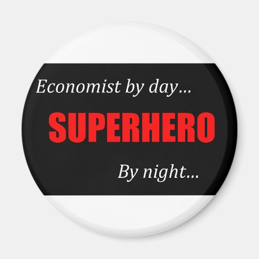 Superhero Economists Magnet (Vorne)