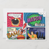 Superhero Einladung (Vorderseite)