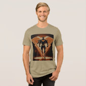 Superhero Emblem Tri-Blend-T - Shirt (Vorderseite voll)