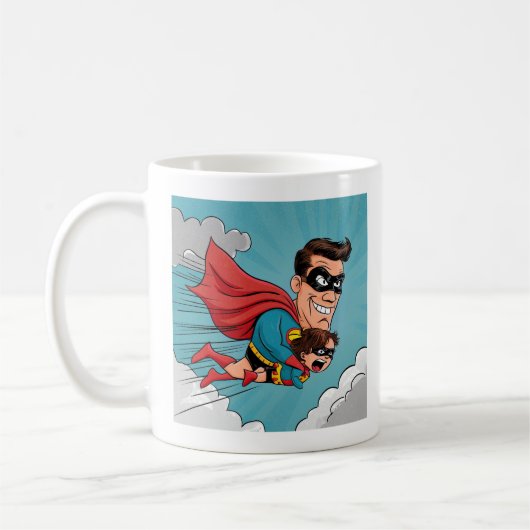 Superhero Father Kaffeetasse (Links)