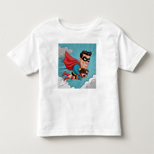 Superhero Father Kleinkind T-shirt (Vorderseite)