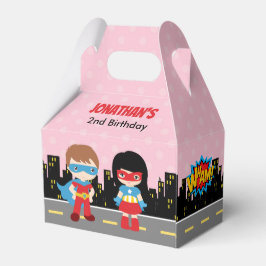 Superhero Favor Box (Kindergeburtstag-Gastgeschenk Geschenkschachtel