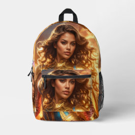 SUPERHERO - FEMALE SUPERHERO BEDRUCKTER RUCKSACK