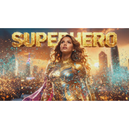 SUPERHERO - FEMALE SUPERHERO GROßE WANDUHR