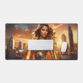 SUPERHERO - FEMALE SUPERHERO SCHREIBTISCHUNTERLAGE (Tastatur & Maus)