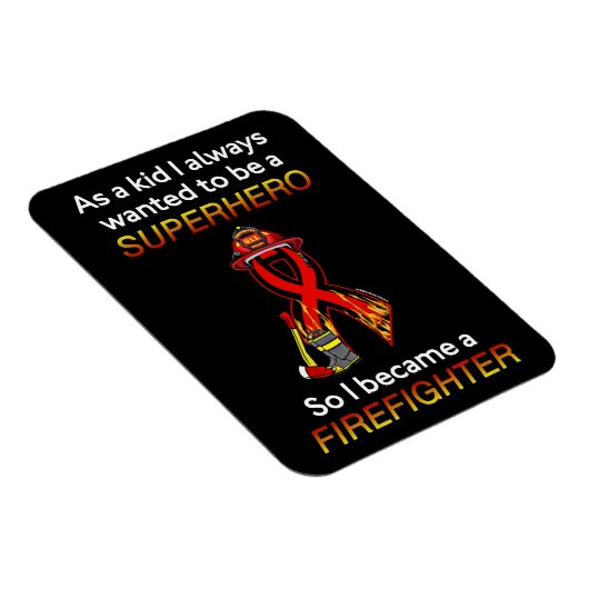 SUPERHERO...Feuerwehrmann Magnet (Rechte Seite)