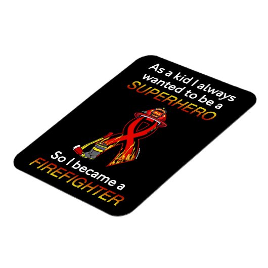 SUPERHERO...Feuerwehrmann Magnet (Linke Seite)