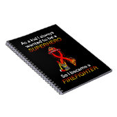 SUPERHERO...Feuerwehrmann Notizblock (Rechte Seite)