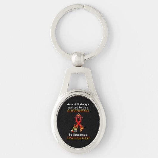 SUPERHERO...Feuerwehrmann Schlüsselanhänger (Vorderseite)