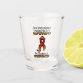 SUPERHERO...Feuerwehrmann Schnapsglas (Vorderseite)