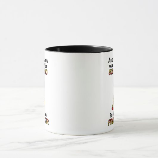 SUPERHERO...Feuerwehrmann Tasse (Zentrum)