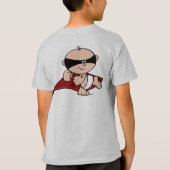 Superhero-Fliegen scherzt hellen T - Shirt (Rückseite)