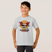 Superhero-Fliegen scherzt hellen T - Shirt (Vorne ganz)