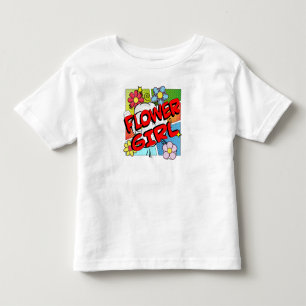 Superhero Flower Girl Kleinkind T-shirt