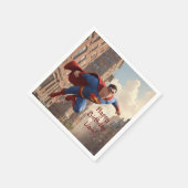Superhero Flying Serviette (Ecke)