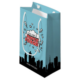 Superhero Friend Comic Valentine Gift Bag Kleine Geschenktüte