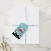 Superhero Friend Comic Valentine Gift Tag Geschenkanhänger (Mit Garn)