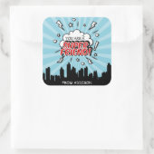 Superhero Friend Comic Valentine Stickers (Tasche)