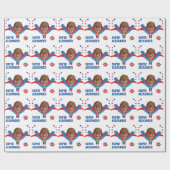 Superhero Fun Geburtstag fliegender Junge Tremende Geschenkpapier (Flach)