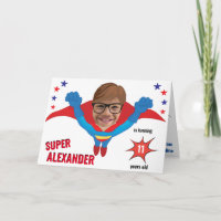 Superhero Fun Geburtstag fliegender Junge Tremende