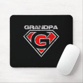 Superhero Funny Gift Fathers Day Shirt Mousepad (Mit Mouse)
