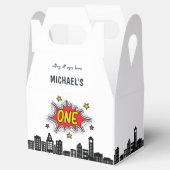 Superhero Gable Favor Box Geschenkschachtel (Geöffnet)