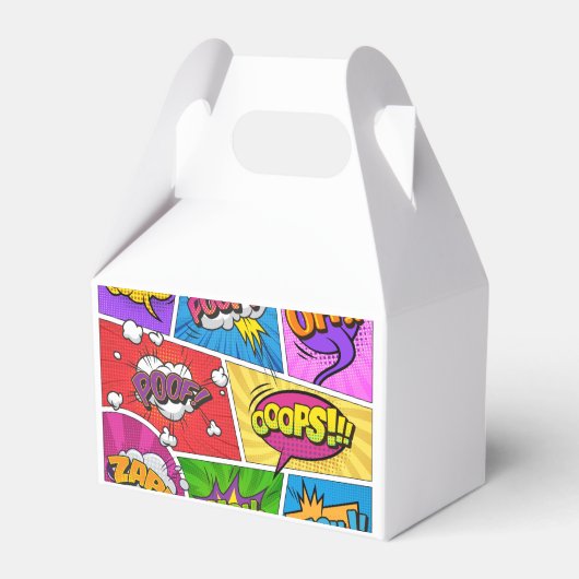 Superhero Gamer Comic Buchdesign FAVOR BOX Geschenkschachtel (Vorderseite)