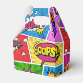 Superhero Gamer Comic Buchdesign FAVOR BOX Geschenkschachtel (Rückseite)