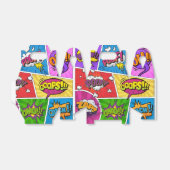Superhero Gamer Comic Buchdesign FAVOR BOX Geschenkschachtel (Ungefaltet)