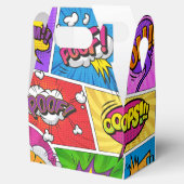 Superhero Gamer Comic Buchdesign FAVOR BOX Geschenkschachtel (Geöffnet)