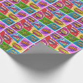 Superhero Gamer Comic Buchdesign Packpapier (Ecke)