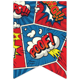 Superhero/Gamer-Party-Banner Wimpelkette