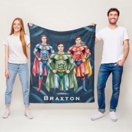 Superhero Geburtstagsparty für Jungs Geschenk Fleecedecke