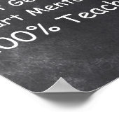 Superhero Genius Mentor Teacher Class Decoration Poster (Ecke)