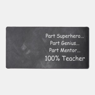 Superhero Genius Mentor Teacher Class Decoration Schreibtischunterlage