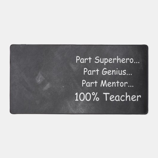 Superhero Genius Mentor Teacher Class Decoration Schreibtischunterlage (Vorderseite)