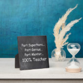 Superhero Genius Mentor Teacher Geschenk Idee Fotoplatte (InSitu)
