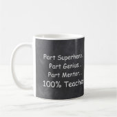 Superhero Genius Mentor Teacher Geschenk Idee Kaffeetasse (Links)