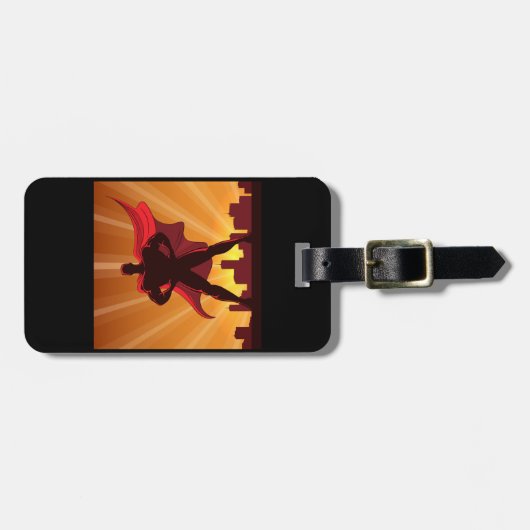 Superhero Gepäckanhänger (Vorderseite horizontal)