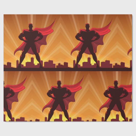Superhero Geschenkpapier (Flach)