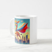 Superhero Giraffe individuell anpassbar Kaffeetasse (Vorderseite Links)