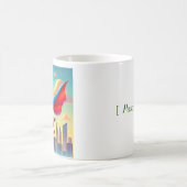 Superhero Giraffe individuell anpassbar Kaffeetasse (Mittel)