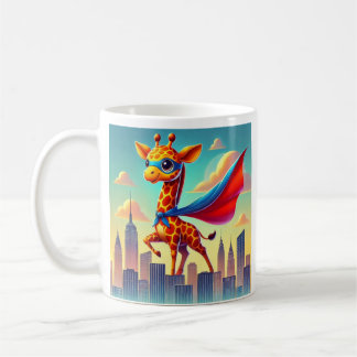 Superhero Giraffe individuell anpassbar Kaffeetasse