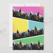 Superhero Girl Geburtstagsparty Einladung (Rückseite)