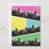 Superhero Girl Geburtstagsparty Einladung (Rückseite)