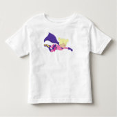 Superhero Girl, Hero, Blonde Hair, Lila Kap Kleinkind T-shirt (Vorderseite)