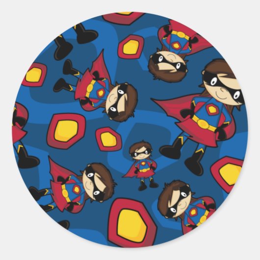 Superhero Girl Sticker (Vorderseite)